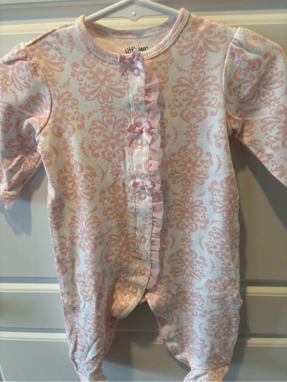 Bundle of Three Girls-Two Footies and One Playsuit Burt’s Bees/Little Me